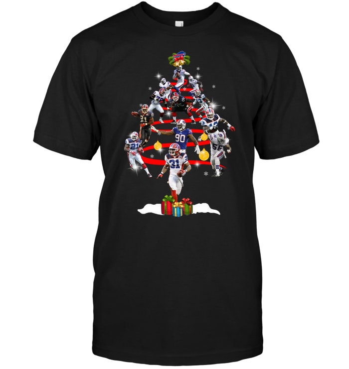 Buffalo Bills "players Christmas Tree" Holiday T-Shirt